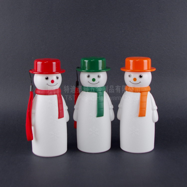 自家设计圣诞节礼品雪人运动水瓶带彩盒包装